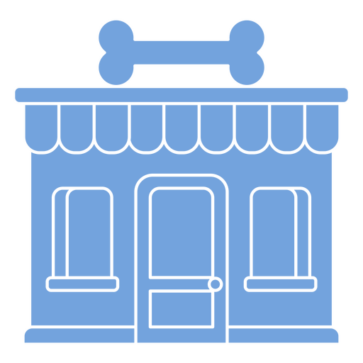 Icono simple de la tienda veterinaria Diseño PNG
