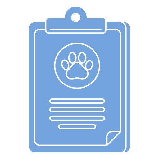 Icono simple de tablero de escritura veterinario Diseño PNG