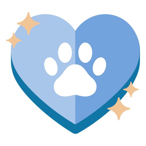 Icono de corazón veterinario Diseño PNG