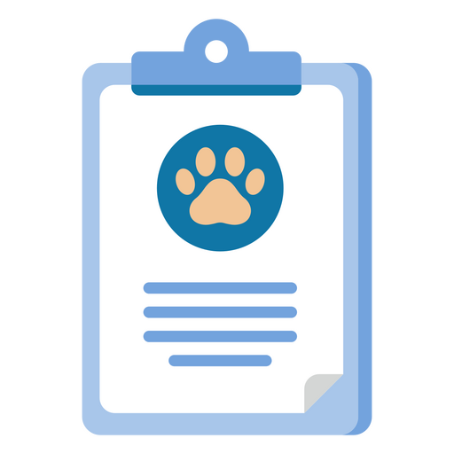 Icono de tablero de escritura veterinario Diseño PNG
