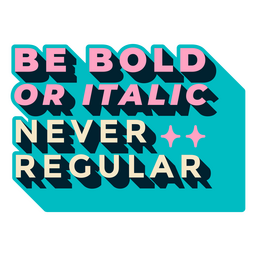 Never regular graphic designer quote badge PNG Design