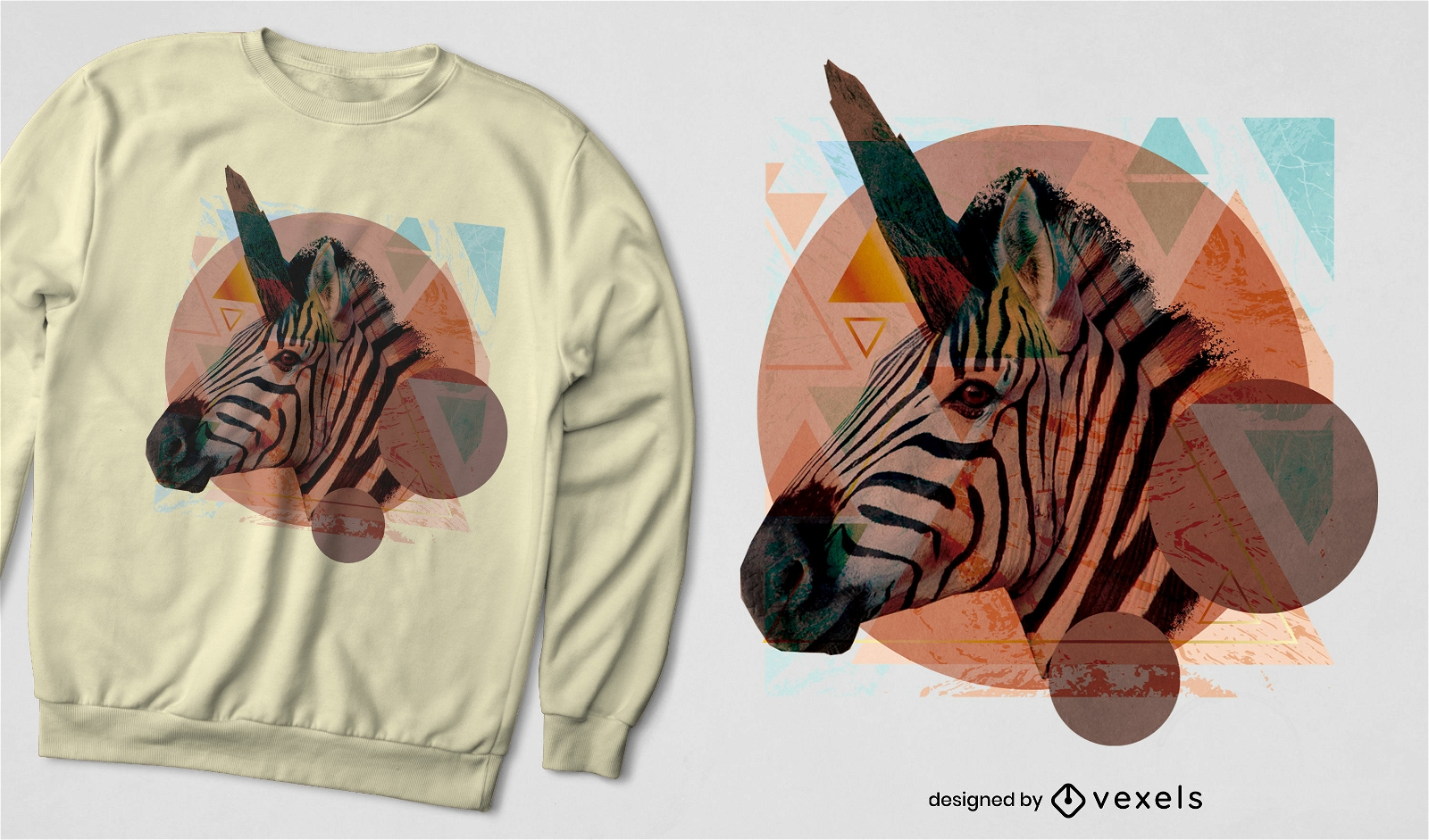 T-shirt de animal selvagem zebra unic?rnio psd