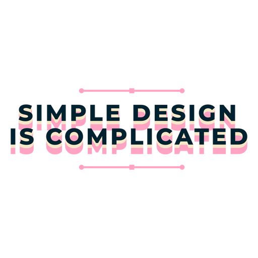 Simple design graphic designer quote badge PNG Design