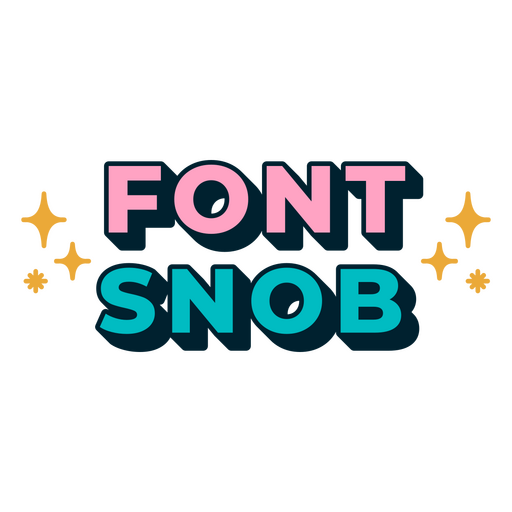 Font snob graphic designer quote badge PNG Design