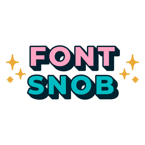 Insignia de cita de diseñador gráfico snob de fuente Diseño PNG