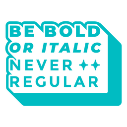 Distintivo de citação simples de designer gráfico nunca regular Desenho PNG