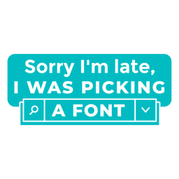 Einfaches Zitat-Abzeichen des Schriftarten-Grafikdesigners PNG-Design