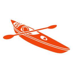 Kayak with Paddle PNG Design Transparent PNG