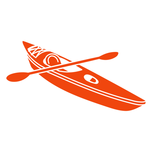 Kayak with Paddle PNG Design