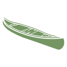 Canoe Detailed Silhouette PNG Design