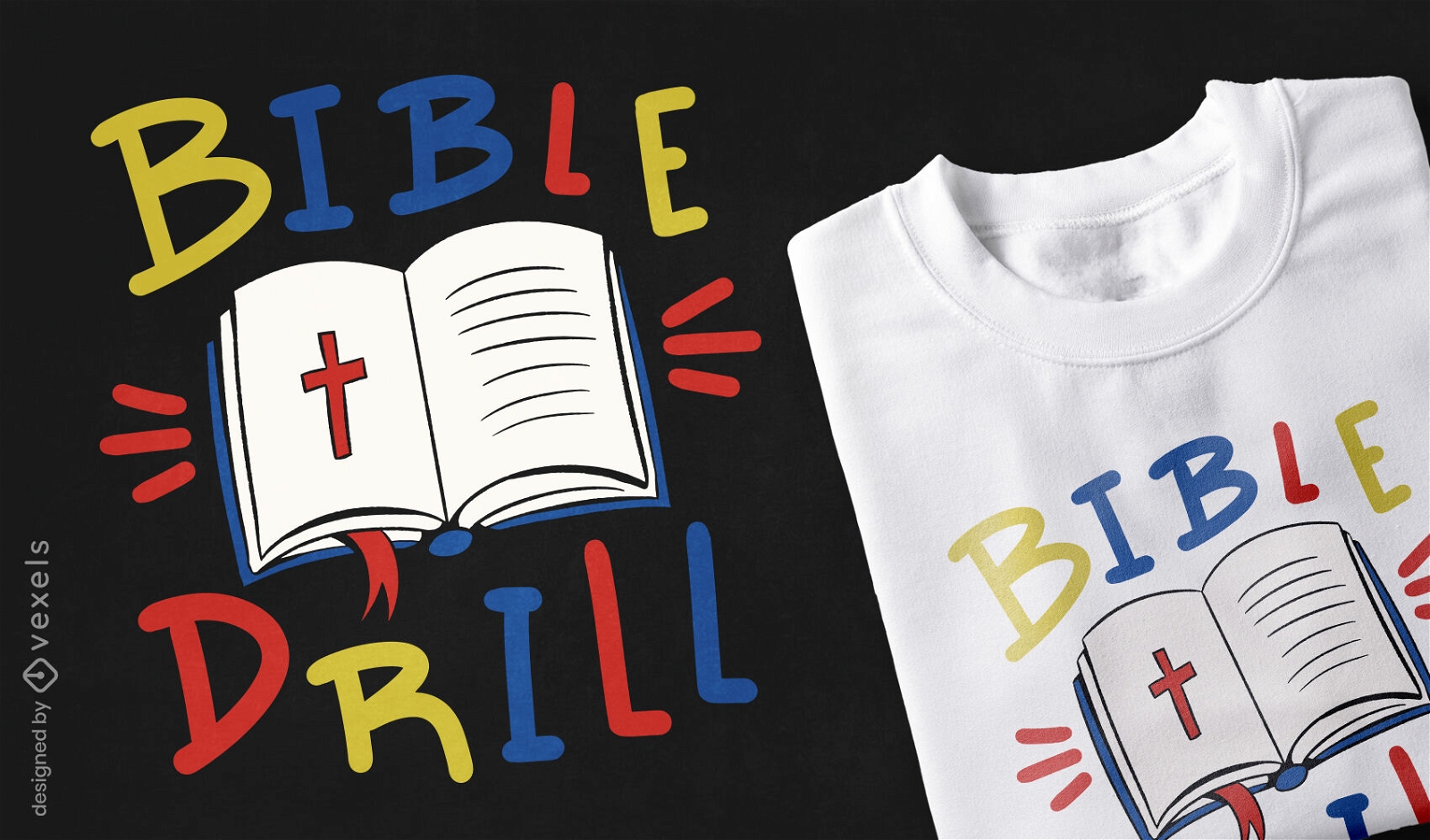 Bibelbohrer-T-Shirt-Design