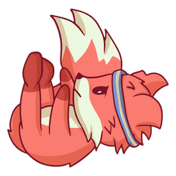 Ginásio de traçado de cores de raposa Desenho PNG