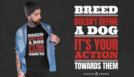 Hundezucht-Bewusstseins-T-Shirt-Design