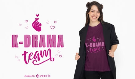 K-drama fan t-shirt design