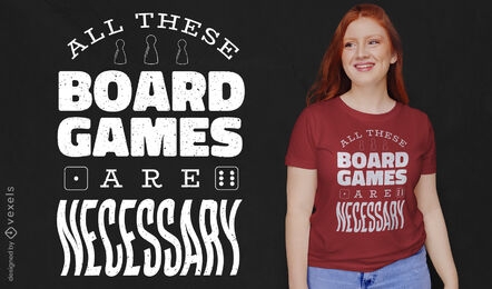 Board games lover t-shirt design
