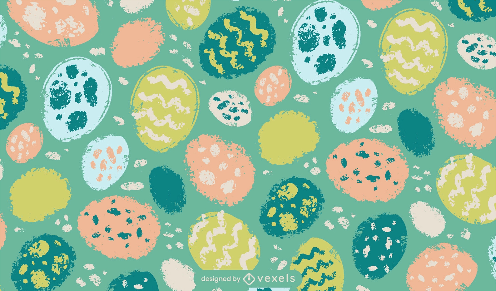 Diseño de patrones con textura de huevos de Pascua