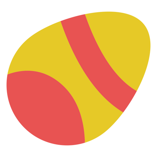 Ovo de páscoa liso rosa e amarelo Desenho PNG