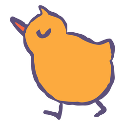 Pascua simple lindo animal pollo Diseño PNG