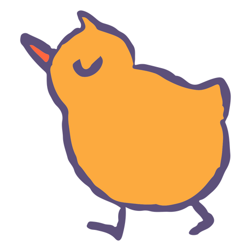 Pascua simple lindo animal pollo Diseño PNG