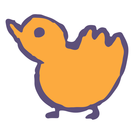 Animal de frango simples fofo de páscoa Desenho PNG