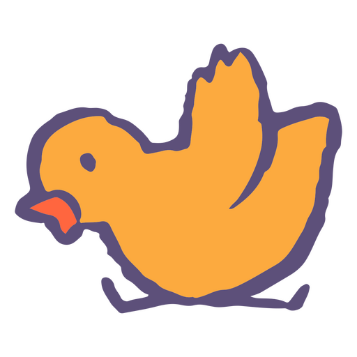 Easter holiday chirping chicken PNG Design