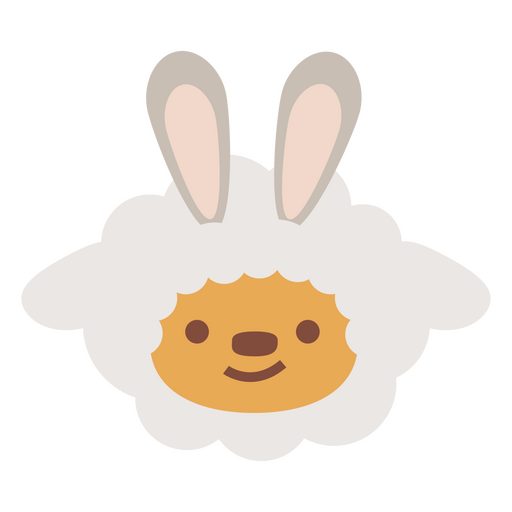 Carácter animal lindo de Pascua Diseño PNG