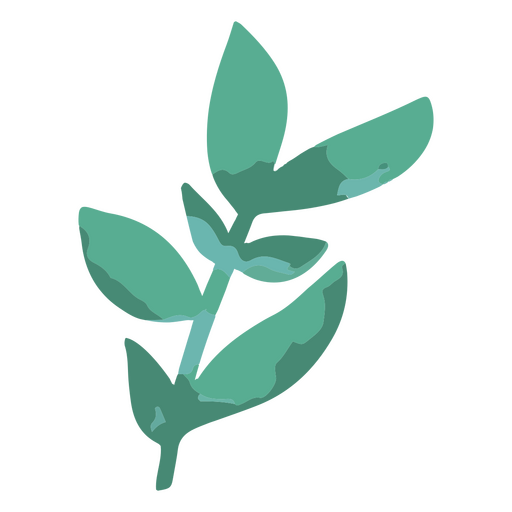 Zarte Aquarellblätter PNG-Design