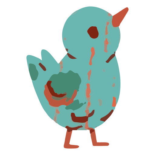 Animal de pollo art?stico de Pascua Diseño PNG