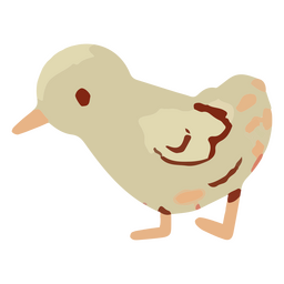 Ostern künstlerisches süßes Huhn PNG-Design