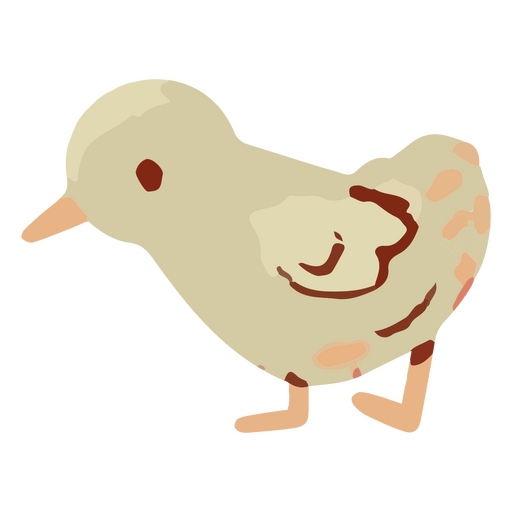 Pollo lindo artístico de Pascua Diseño PNG