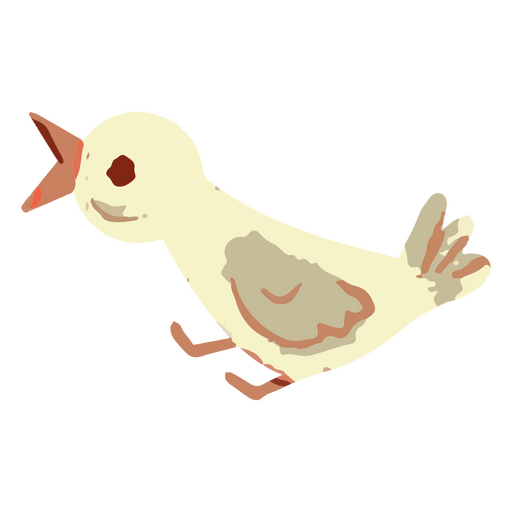 Cute artistic Easter chicken PNG Design