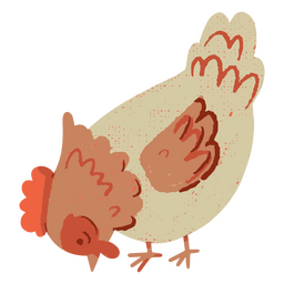 Páscoa comendo frango Desenho PNG