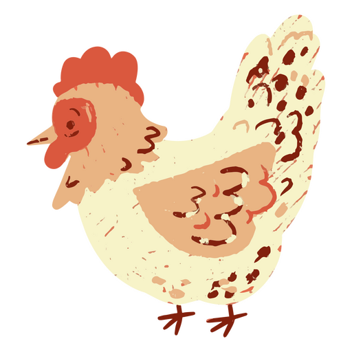 Pollo natural de Pascua Diseño PNG