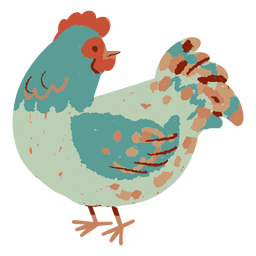 Natur-Osterhuhn PNG-Design