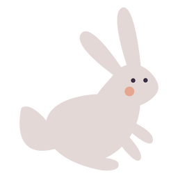 Häschen flach süß PNG-Design