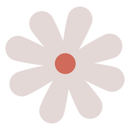 Pastel de margarita plano simple Diseño PNG
