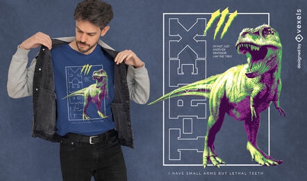 T-rex dinosaurio animal camiseta psd