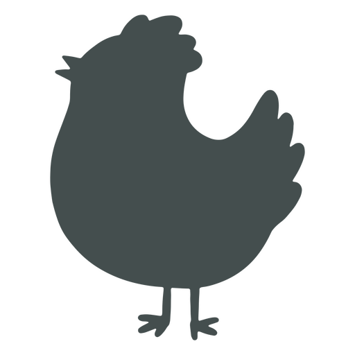 silhueta de frango de páscoa Desenho PNG