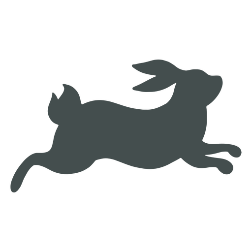 Easter rabbit silhouette PNG Design