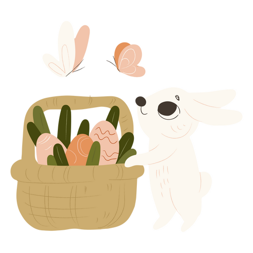 Bunny Urlaub Ostern süßes Tier PNG-Design