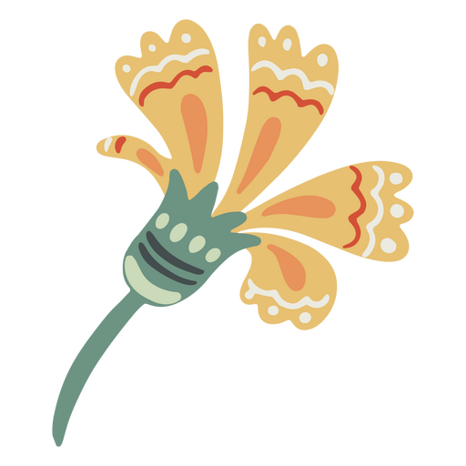 Easter cute flower PNG Design