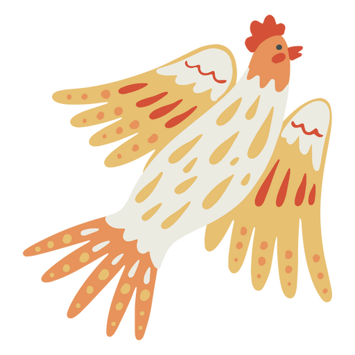 Ostern süßes Hühnertier PNG-Design