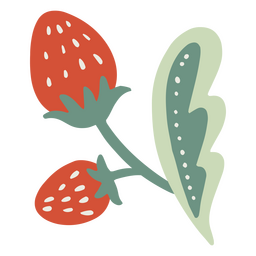 Ostererdbeere süße Natur PNG-Design