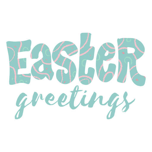 Cotización plana de saludos de Pascua Diseño PNG