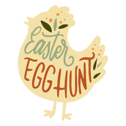 Búsqueda de huevos planos de Pascua Diseño PNG
