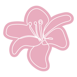 Flor tropical de la tierra Diseño PNG