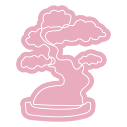 Bonsai-Natur der Erde PNG-Design