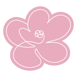 Earth simple flower nature PNG Design