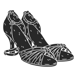 Einfache tanzende Fersenschuhkleidung PNG-Design