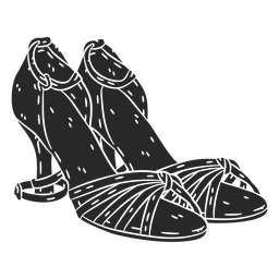 Simple dancing heels shoe clothing PNG Design
